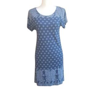 lucky brand t shirt dress Navy Striped T-Shirt Dress, L Machine wash cold and tumble dry low Lucky Brand | Ruffle Sleeve